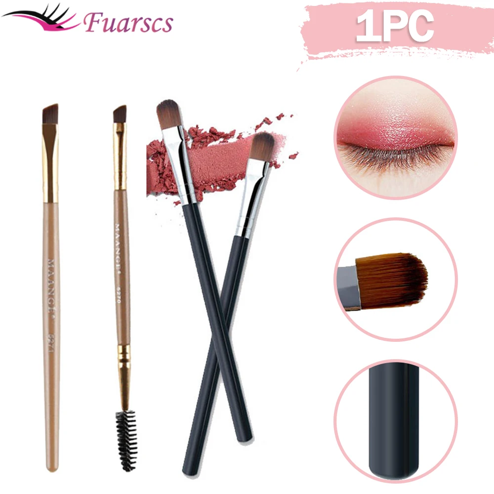 1PC Eyebrow Brushes Cosmetic Angled Thin Eyebrow Brush Flat Fine
