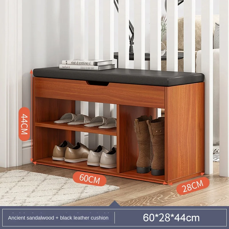 Portable Shoe Rack Seatable Cabinets Entrance Storage Bench Integrated Shoes Cabinets Organizer Household Living Room Furniture