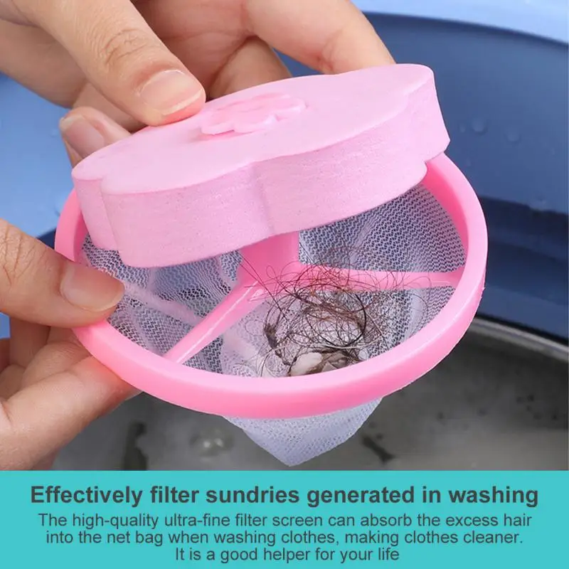 Washing Machine Filter Bag Mesh Filtering Hair Floating Laundry Device Wool Washer Style Cleaning Needed Cleaner