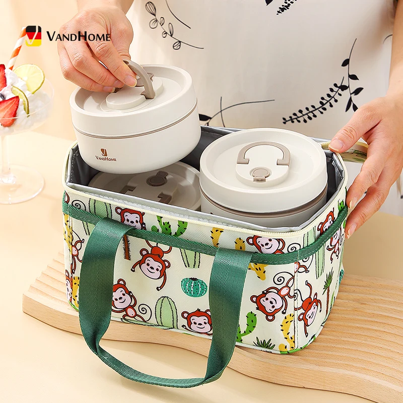 Stainless Steel Lunch Box Travel Leakproof Bowls Home Containers Lunchboxs  Kitchen Bento 350.550/850/1800ml