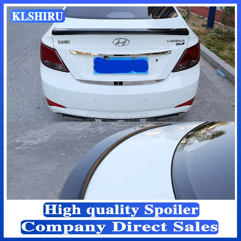 Спойлер KLSHIRU для Hyundai VERNA 2010-2016 высококачественный спойлер из АБС-пластика заднего