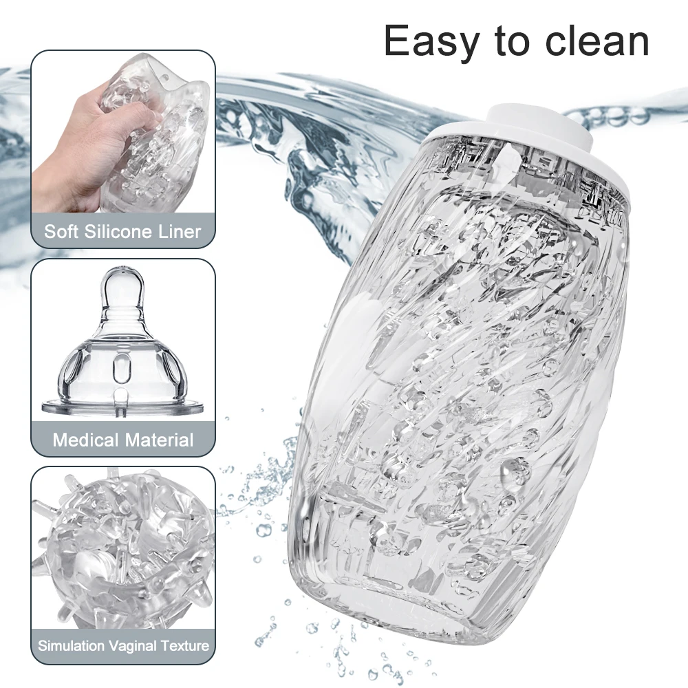 Male Masturbator Automatic Telescopic Rotating Vibrating For Men Glans Trainer Masturbation Cup Thrusting_voghion.com