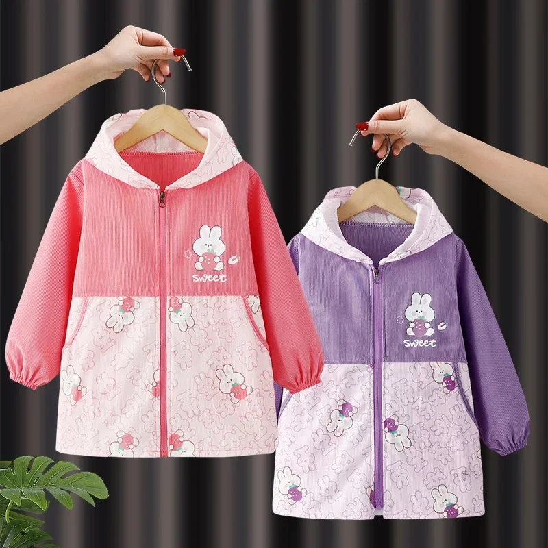 Children's down Jacket Anti-Dirt Outerwear Hooded Coat Little Kids' Protective Clothing Autumn Winter Outfit Trendy Big Kids