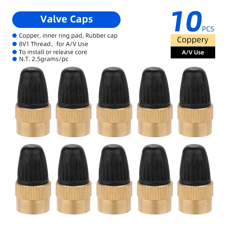 Dual-Function Copper Cap Nozzle with Valve Core Installation and Release