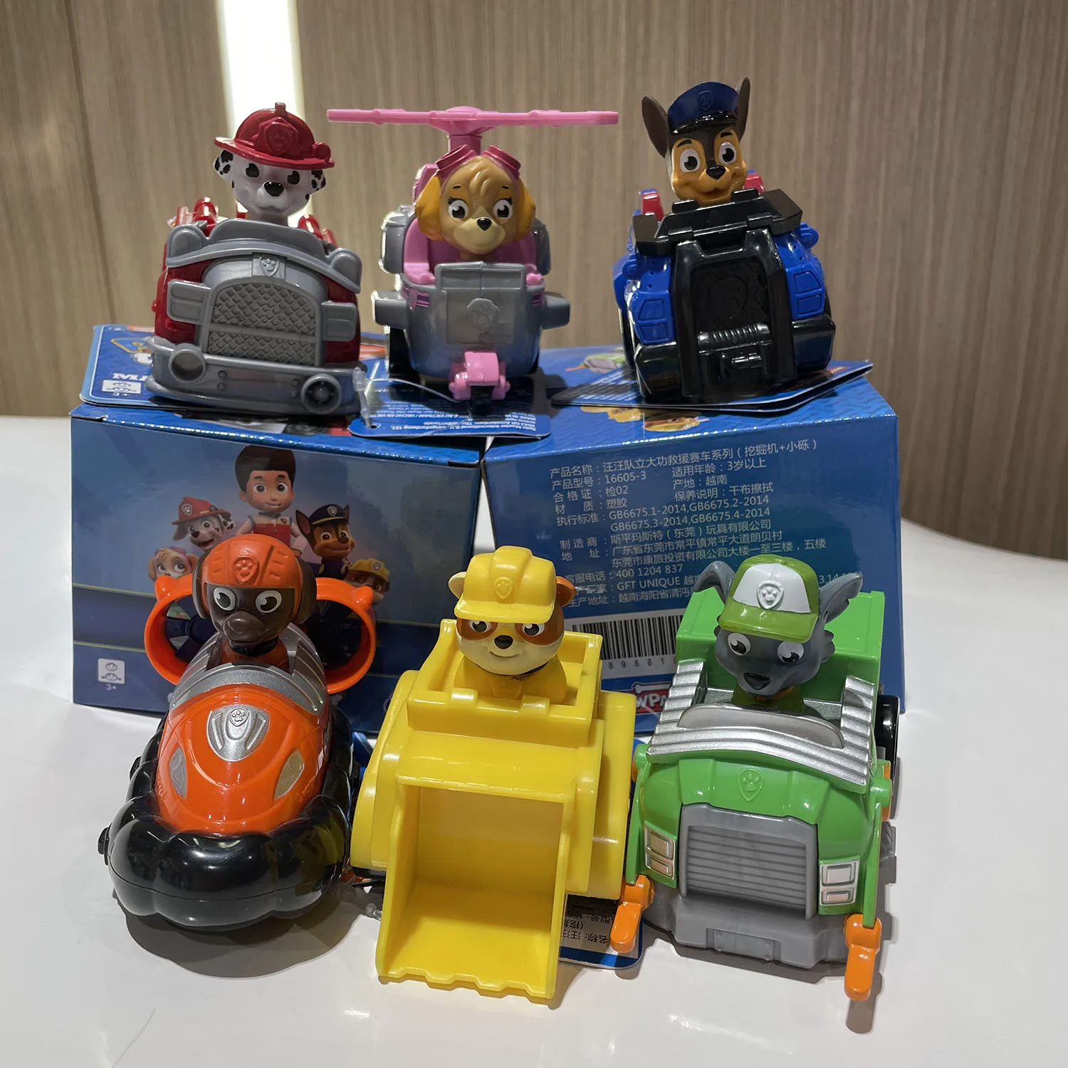 Original Original Paw Patrol 8–9 cm Ryder Chase Marshall Rocky Rubble Skye Zuma Figur Kinder bestes Spielzeug Geburtstag Weihnachtsgeschenk