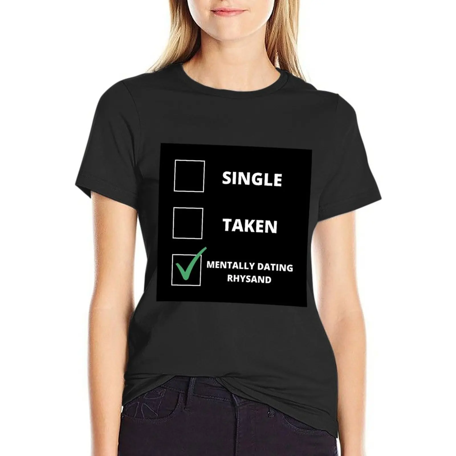 Mentally Dating Rhysand from Acomaf Funny T-Shirt plus size tops kawaii clothes t shirt dress Women