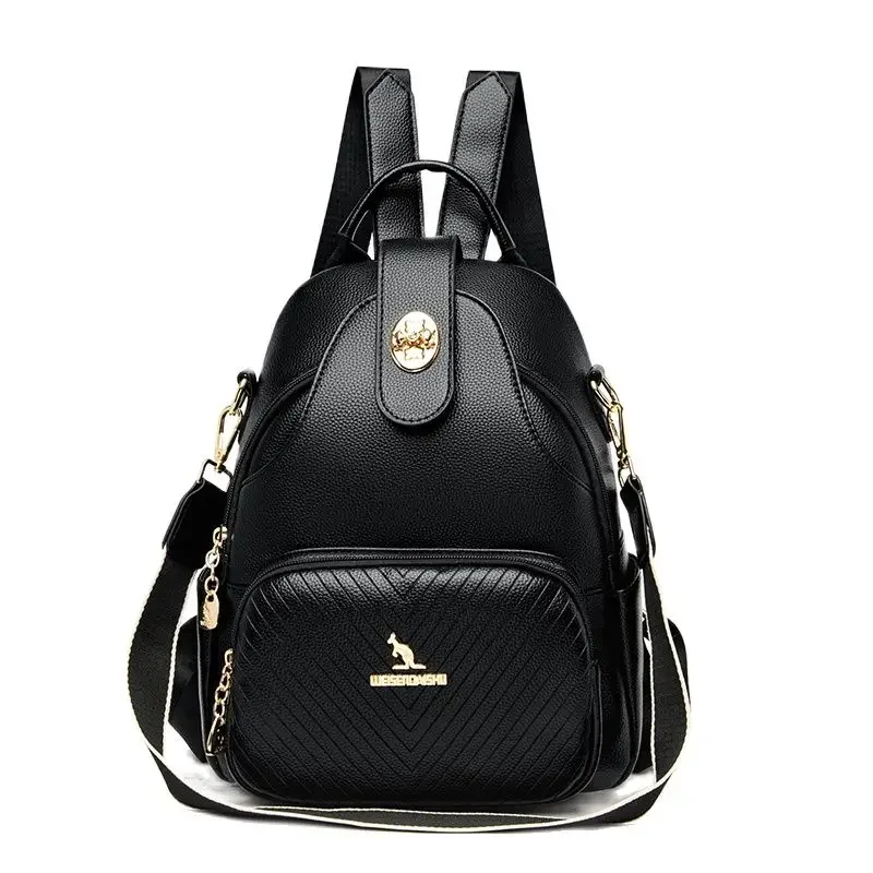 

2024 Модный высококачественный кожаный рюкзак кошельки роскошные женские сумки многофункциональный дорожный рюкзак школьные сумки для книг для девочек Sac