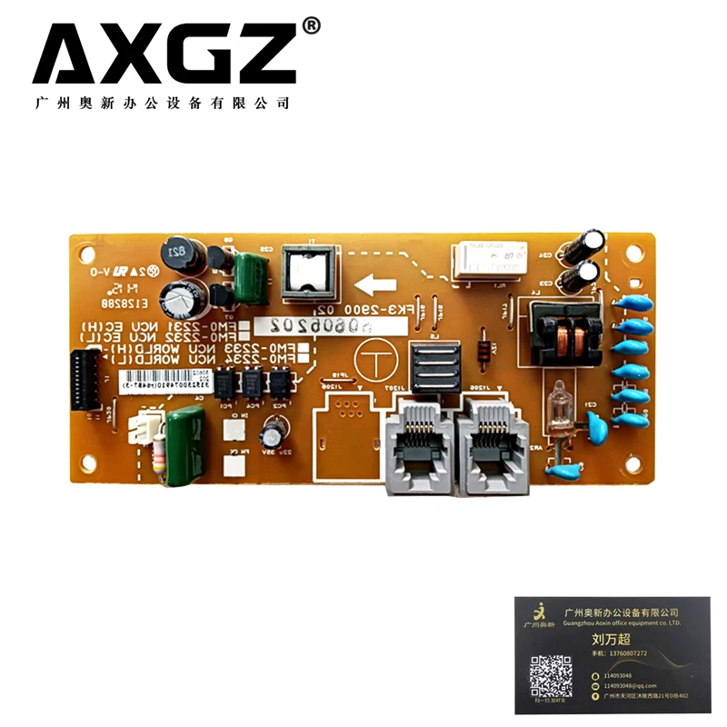 

FM0-2233 NCU PCB Assembly compatible with Canon FAX-L100 L150 L170 150 170 Fax Board Network Board Printer Spare Parts