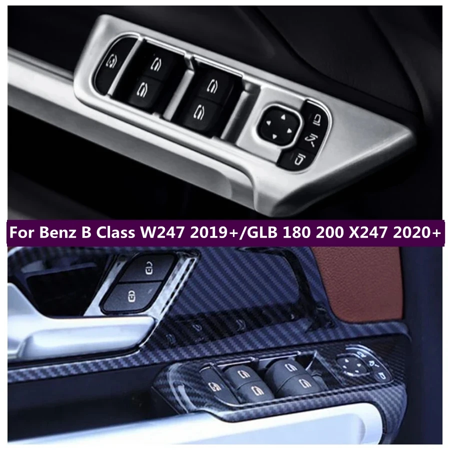 

Inner Door Handle Holder Window Lift Button Switch Cover Trim Fit For Benz B Class W247 2019 - 2022 GLB 180 200 X247 2020 - 2023