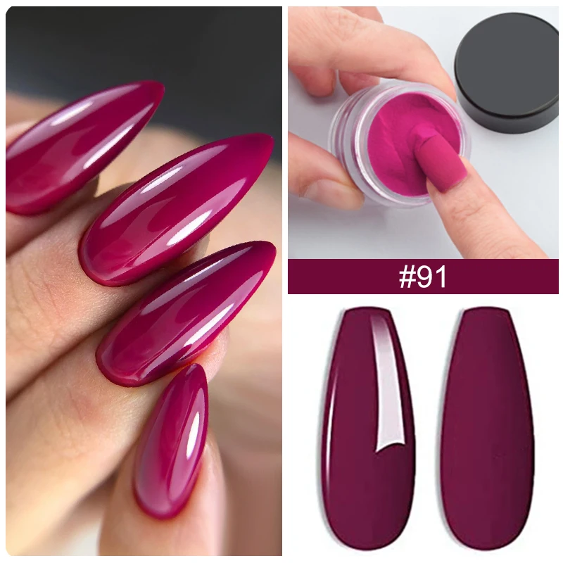 Dipping Powder Nail Art 10g Dipping Powder Pure Color Flash Nail Dust Decorative Resin Pigment Nail Art Needs Primer And Sealing Layer