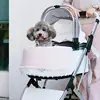 Pet stroller pad integrated pet cart anti dirt pad Cat and dog cushion suitable for most pet stroller inner pad 2
