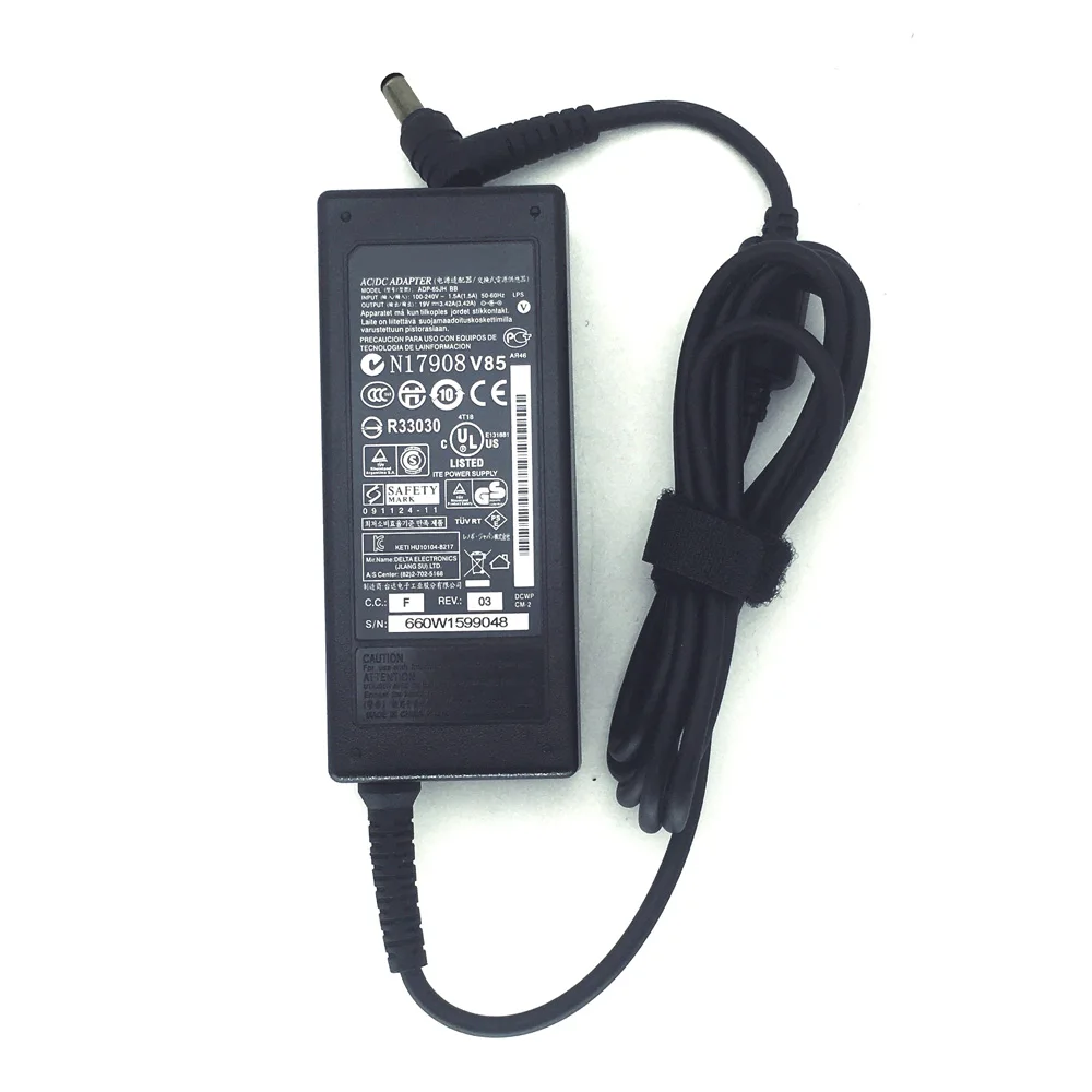 Asus R33030 N17908 V85 AD887320 EXA0703YH PA-1650-66 ADP-65DW X551M X555L용 오리지널 19V 3.42A 65W 노트북 충전기
