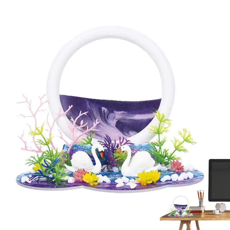 

3D картина с сыпучим песком, песочные часы для гостиной, офиса, настольные украшения, креативный подарок, картина с движущимся песком, домашний декор