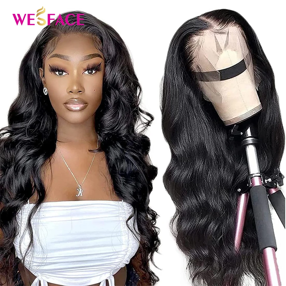 

Human Hair Lace Frontal Wig 13x4 Transparent Lace 100% Human Hair Wigs Body Wave Lace Wigs Glueless Pre Plucked Hair For Women