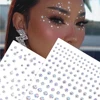 1Pcs Face Diamond Gem Sticker 5D Colorful Rhinestone Tattoo Eyeshadow Stickers fo Festival Nail Body Makeup Bling Jewel DIY Deco 4