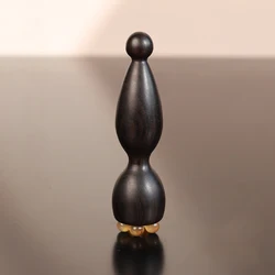 Smooth Resin Gua Sha Face Massage Tool in Lotus Seedpod Shape (Black)
