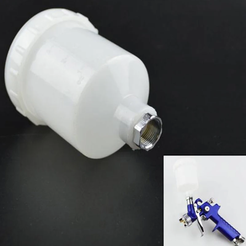 125/250/600ml Plastic Spray Paint Cup Sprayer Cup Air Gravity Feed Paint Spray Pot Thread Connector For Gun Parts