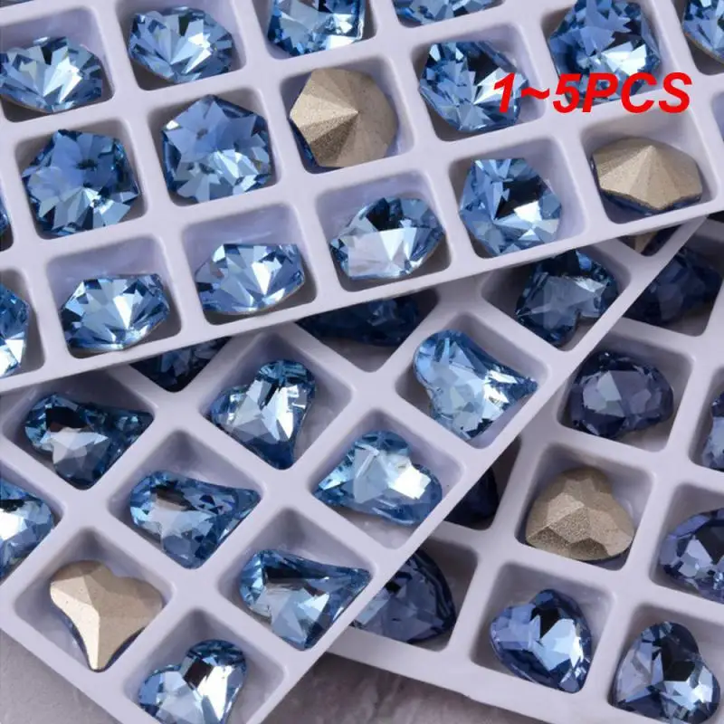 

1 ~ 5 шт., зеркальные камни для дизайна ногтей