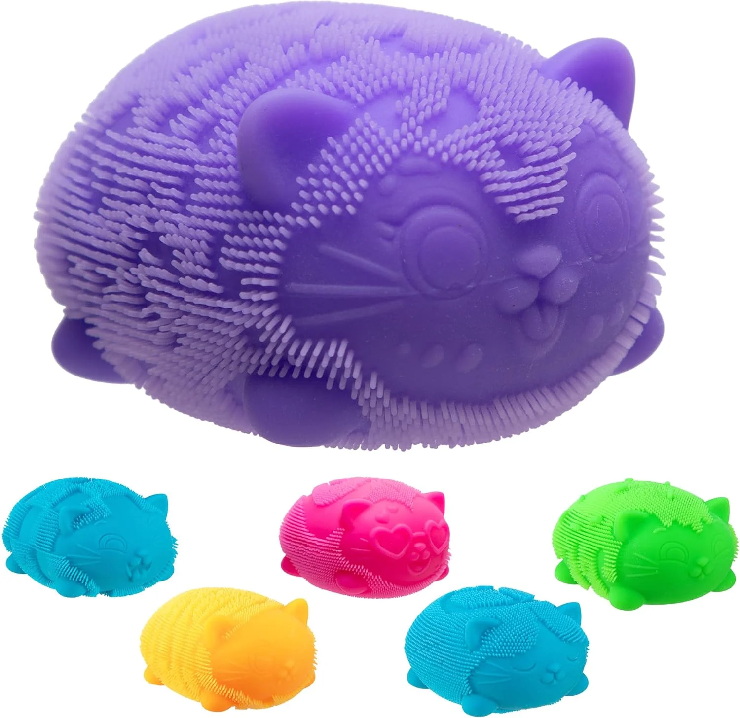 NeeDoh Fuzz Ball Wild Cats Serie Desktop-Ornament Stressabbau-Spielzeug Geeignet für Menschen unter Druck Spaßiger weicher Stressball
