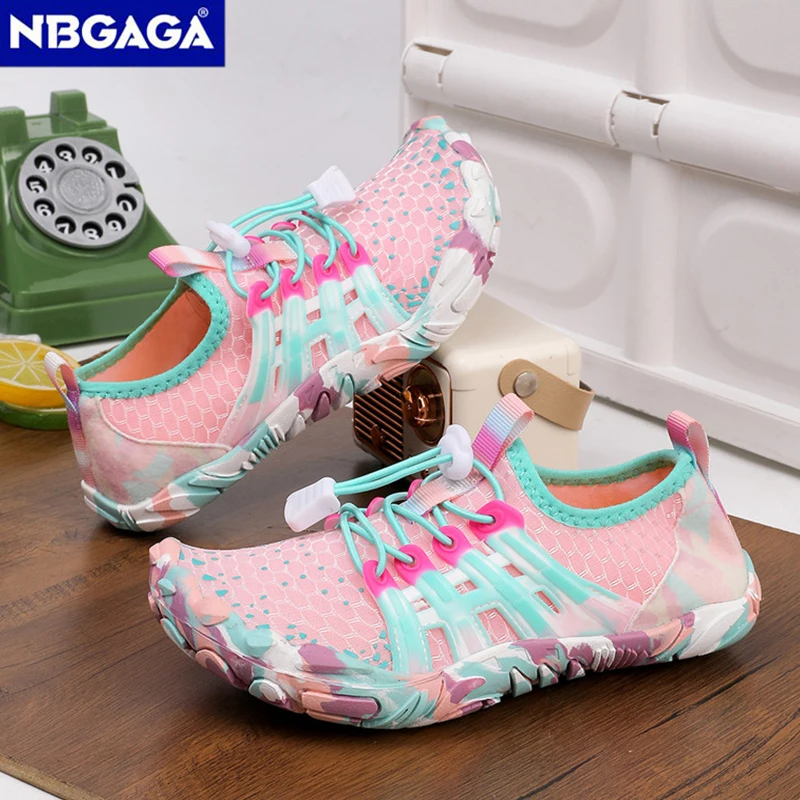 Kids Water Shoes Children Barefoot Shoes Comfortable Trail Running Shoes Breathable Non-Slip Hiking Shoes for Outdoor Beach 1