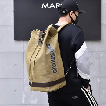 Zaino sportivo in tela casual alla moda Borsa a secchiello Zaino da viaggio Borse da uomo Borse firmate unisex Borsone Borse da notte