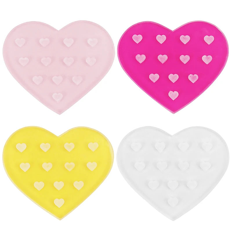 

Heart-shaped Crystal Eyelash Glue Shims Tray Pad Grafting False Lashes Extension Holder Pallet Board Stand Women Makeup Tools