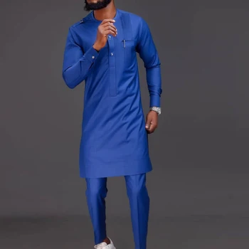 Alternative view of Kabiru Two-Piece Round Neck Long Sleeve Kaftan Outfit