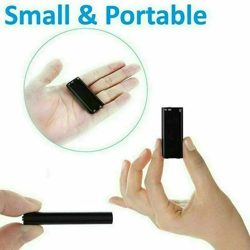 HD Digital Voice Recorder Mini Professional Dictaphone Ultra-Thin Safety Encrypt