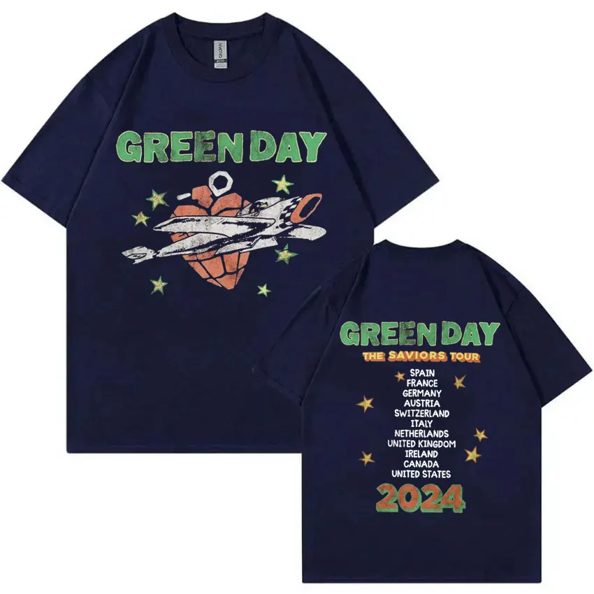 GREEN DAY Saviors tour限定 バンドT サッカーシャツ Green Day The Saviors Tour 2024 T-Shirt