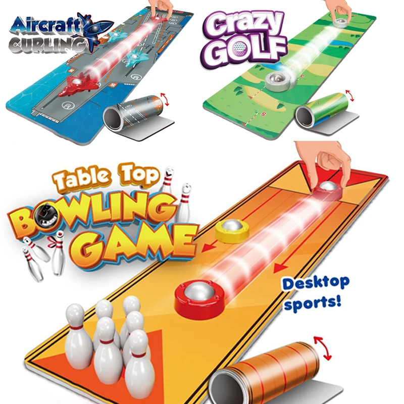 Sport Competitive Toys Aircraft Golf Curling Board Game Puzzle Parent Child Interactive Family Party Game For Adult Children Toy