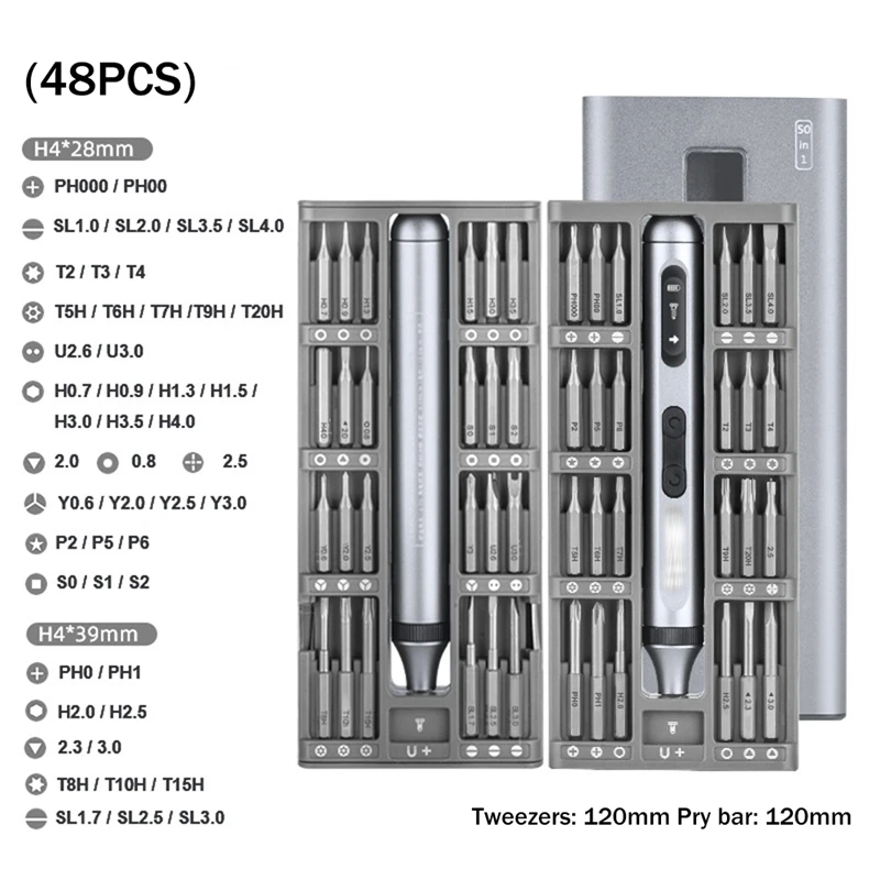 Multifunction Precision Screwdriver Set Repair Tool Kit With Case For Electronics, Gameconsole, Watch, Tablet images - 6