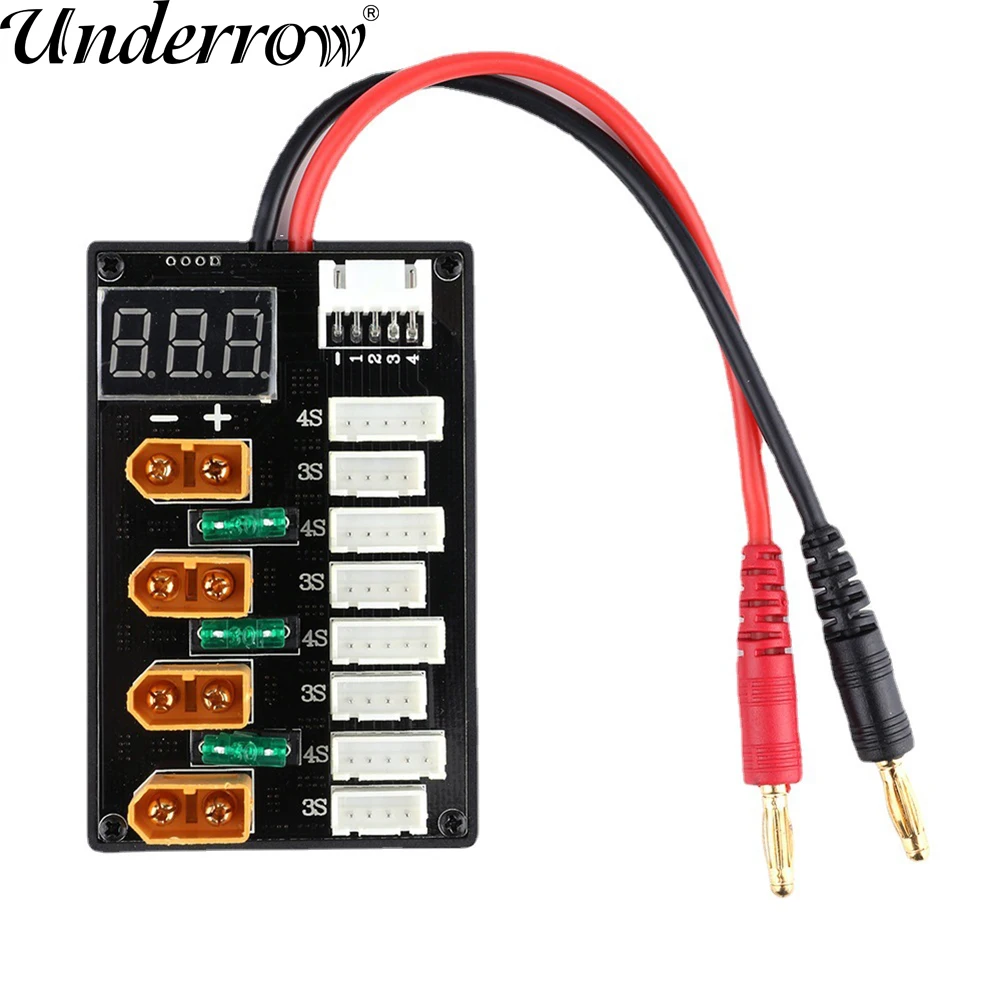 

Новая параллельная зарядная плата XT30 Plug 1S-3S / XT60 Plug 3S-4S с тестером напряжения для зарядного устройства IMAX B6 B6AC
