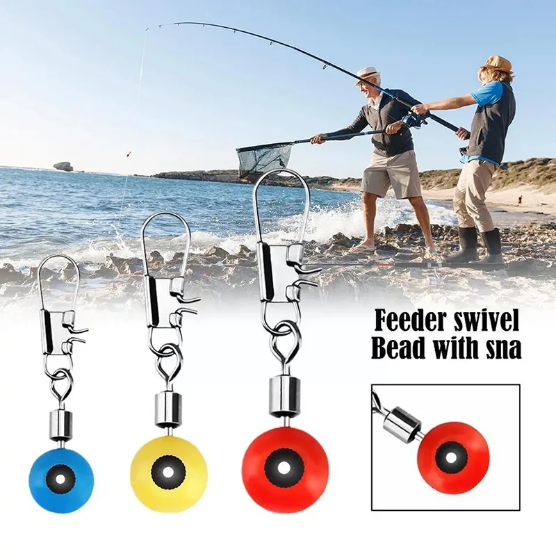 

500Pcs Fishing Float Space Beans Swivels Pin Bobber Connector Of Bait Hook Wobbler Snap Sea Fishing Swalter Accessories Pesca