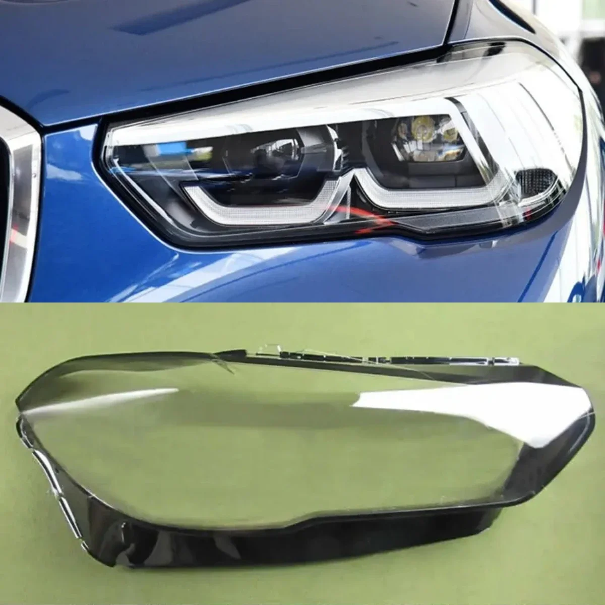 

For BMW X5 X6 X5M X6M G05 G06 F95 Headlights Cover Headlamp Shell Lens Replace Original The Lampshade Plexiglass 2019 - 2021