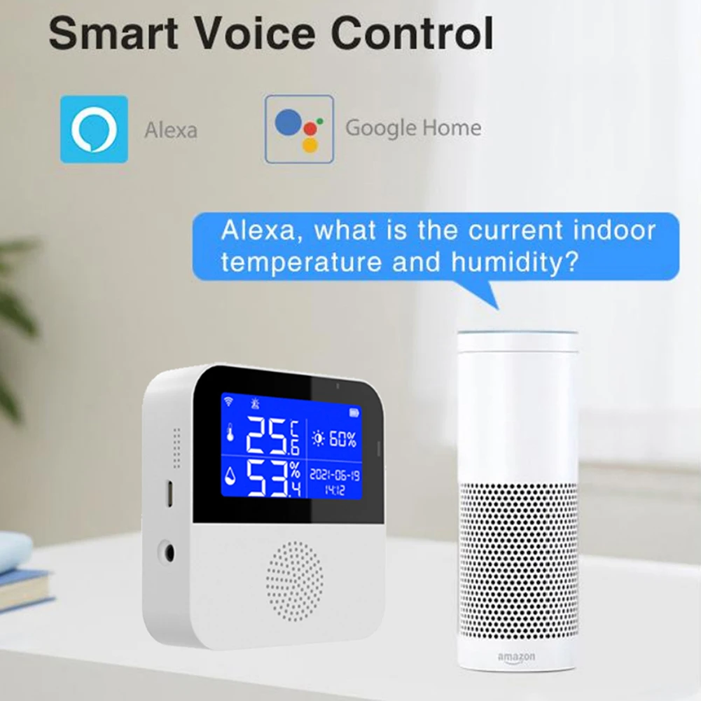 Temperature Humidity Meter Temperature Humidity Sensor Tuya WiFi Temperature Humidity Sensor
