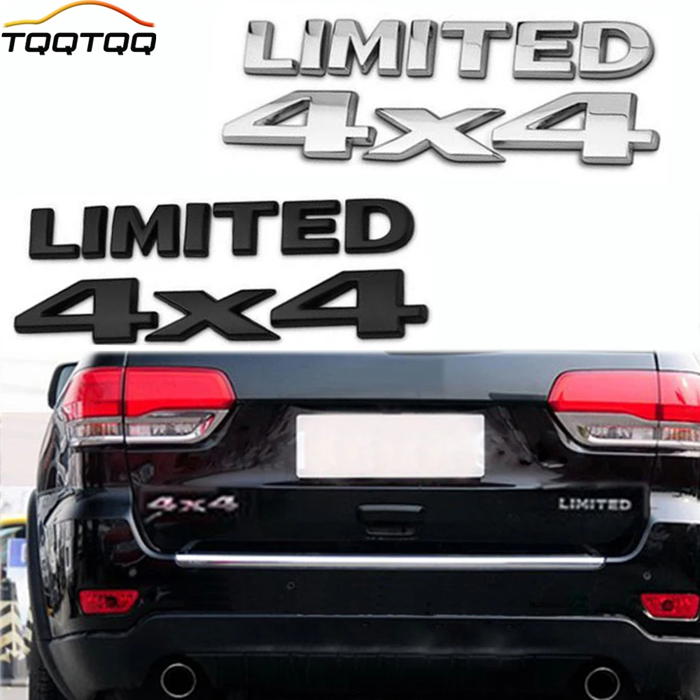 

4X4 + ограниченное количество хромированных логотипов, 3d наклейка, значок, украшение для Jeep Grand Cherokee Wrangler Compass