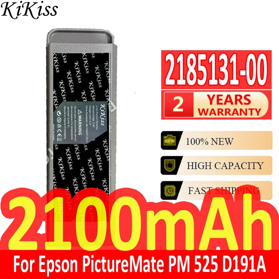 

Мощная батарея 2100 мАч KiKiss 2185131-00 для Epson PictureMate PM 525 D191A 2180244-00 4UR18650Z-B00DA