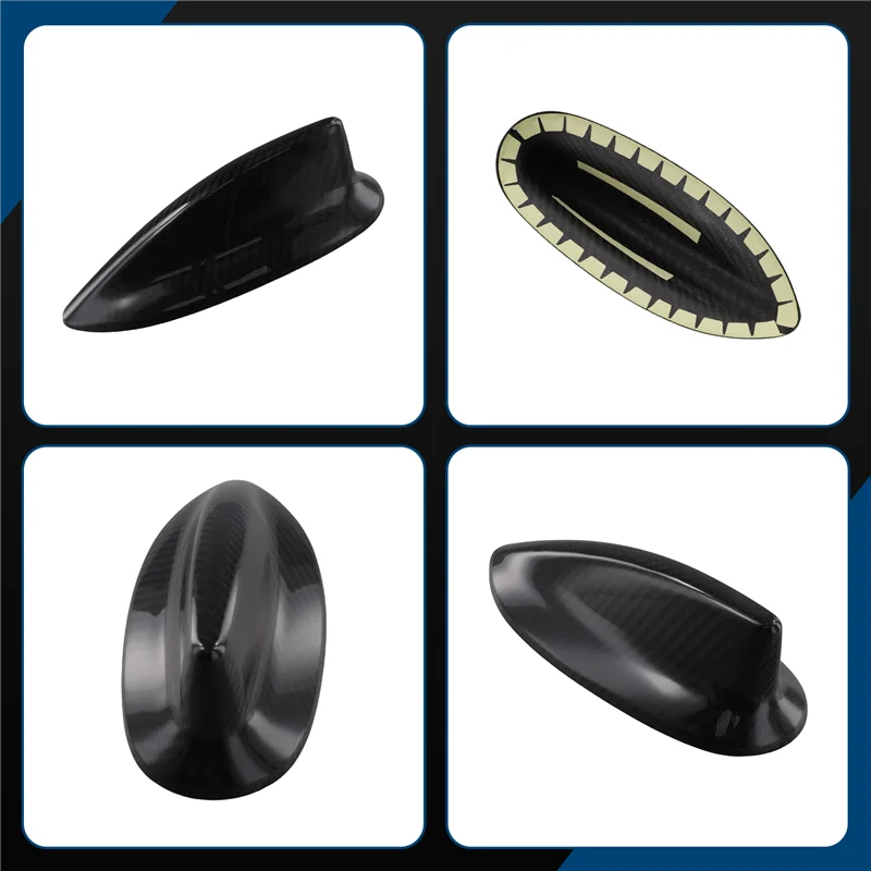 A21K-실제 탄소 섬유 지붕 상어 지느러미 안테나 트림 커버 8A150-3S5-C110-M1 Honda Acura Integra 2023-에어리얼 쉘 데칼