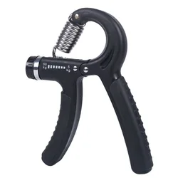 Adjustable Resistance Hand Grip Strength Trainer for Muscle Building and Injury Recovery (Black)