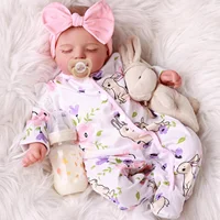 NPK 18inch Rosalie Newborn Baby Reborn Doll - Hand-Painted High-Quality 3D Skin Tone with Toy Included 6