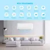 Split Air Conditioner and Heater, 20.5 SEER2, 1 Ton, Wall Mount Ductless Inverter Heat Pump System, With 16ft Installation kit 2