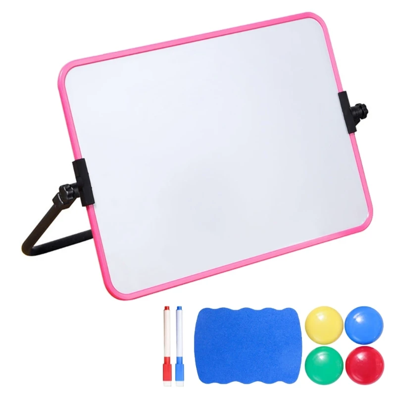 

Double Sided Mini Desktop Whiteboard A3 Magnetic Small Whiteboard for Kid Writing Learning at Home Classroom
