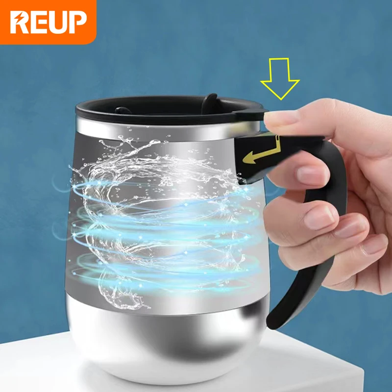 Taza magnética automática para mezclar café y leche, vaso de acero  inoxidable 304, batidora creativa, mezclador inteligente, tazas térmicas,  novedad - AliExpress