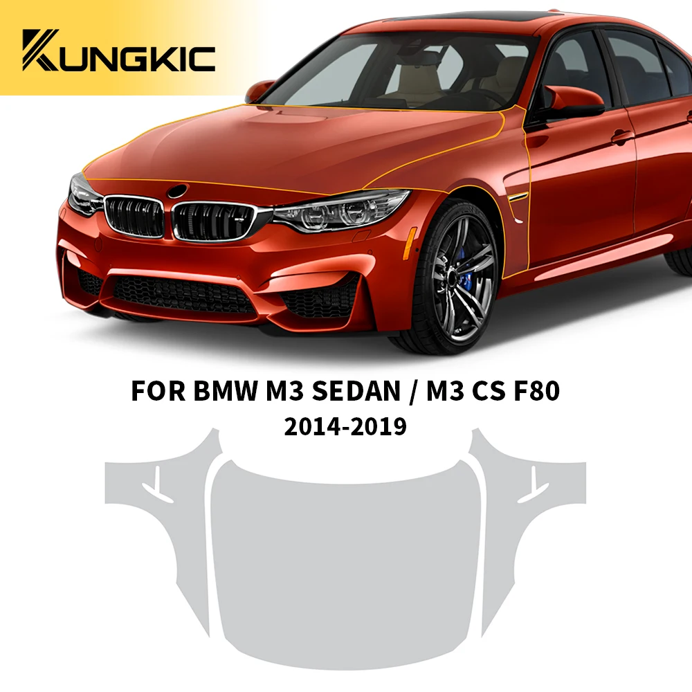 

ТПУ Защитная пленка для краски автомобиля PPf для Bmw M3 Sedan/M3 CS F80 2014-2019 прозрачный комплект прозрачная наклейка на корпус аксессуары