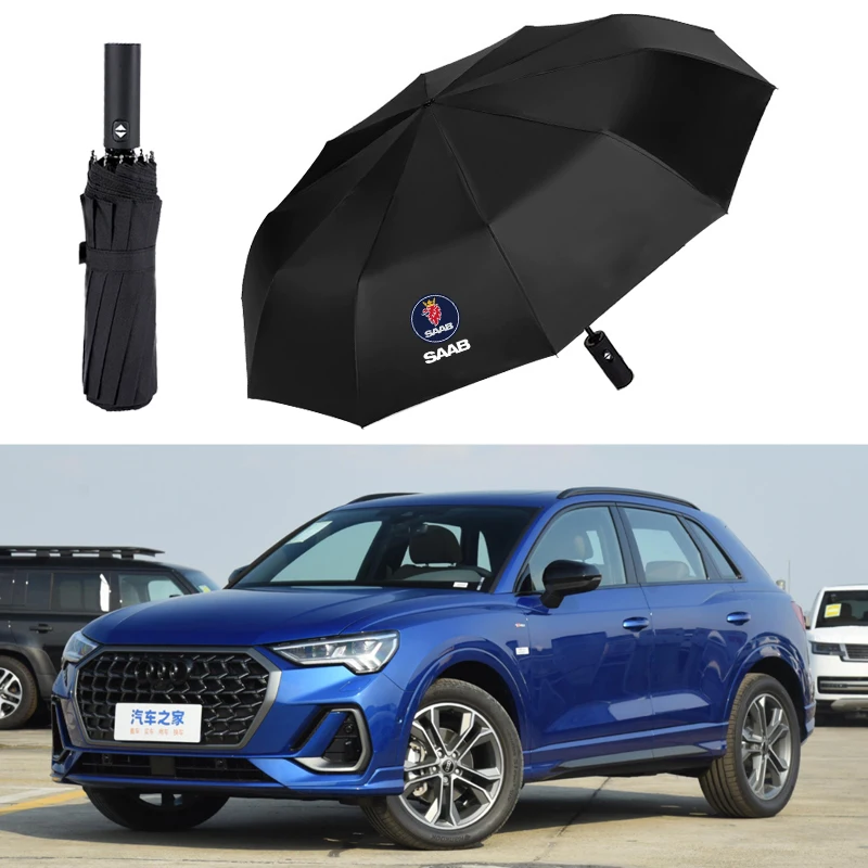 Car Accessories Portable Automatic Folding Sunshade Umbrella For SAAB 9-4X 9-7X 9-5 9-2X 9-X 9000 900 600 99 97 Monster GT750