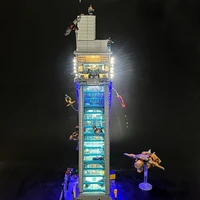 BYB LED Light Kit For 76269 Avengers Tower Building Blocks Decorative Lamp Remote Control Not Include  Building 2