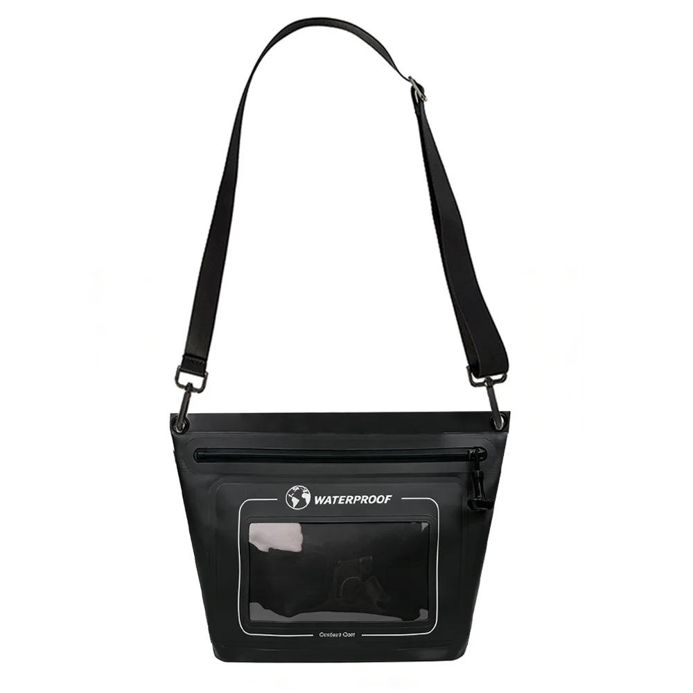 방수 원숄더백 IPX7 인증 PVC 소재 수영 다이빙 해변 여행용 500ml 용량 26x11x22.5cm