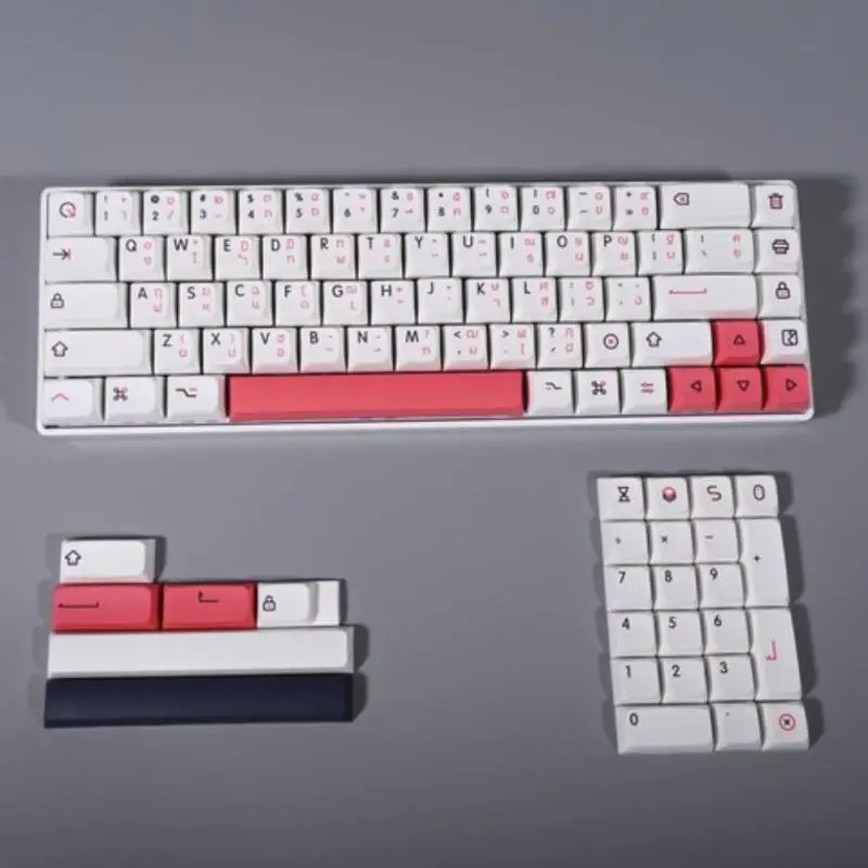 

Keys/set 9009 Retro Gray White Keycaps PBT Dye Sublimation Key Caps For MX Switch Mechanical Keyboard QX XDA Profile