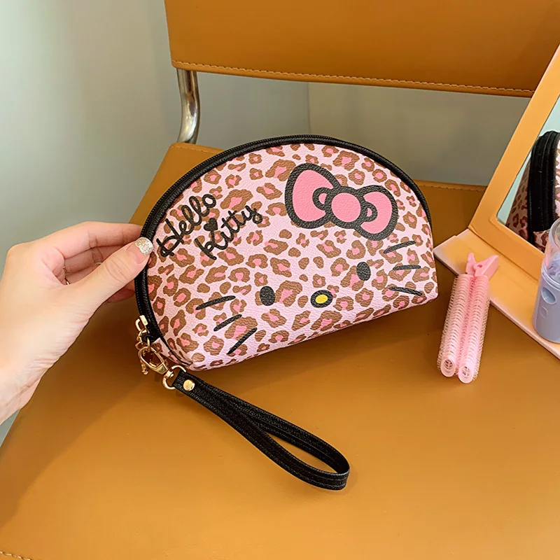 Sanrio Hello Kitty Handbag Woman Cosmetic Bag Anime Make Up Large