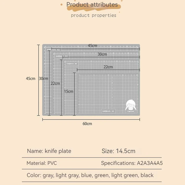 A3 cutting mat large handmade mat a2 desktop rigid self-healing